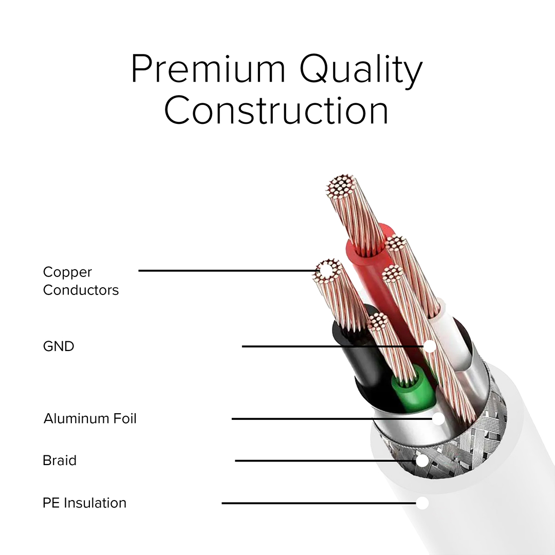 Lumenzi USB 2.0 A to B Cable Male to Male