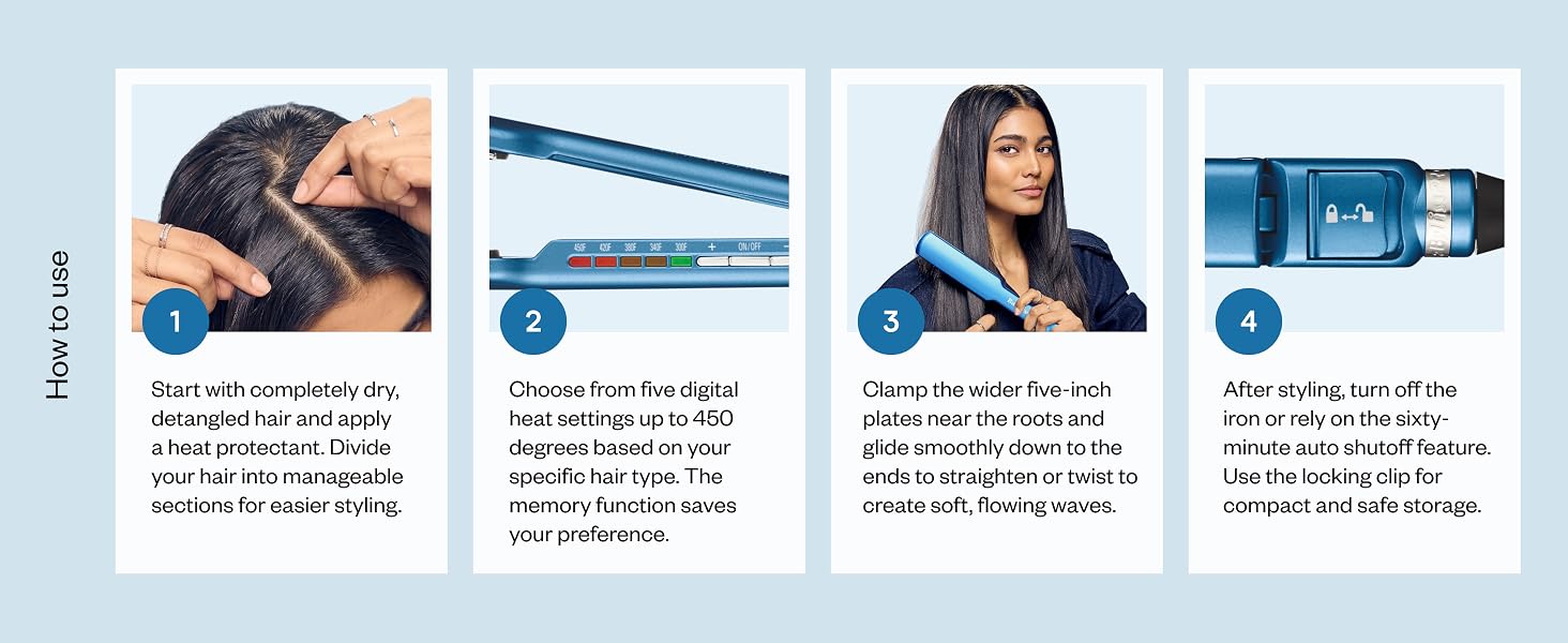 BaBylissPRO BNT4173T Nano Titanium 1½-inch Digital Ultra-Thin Flat Iron