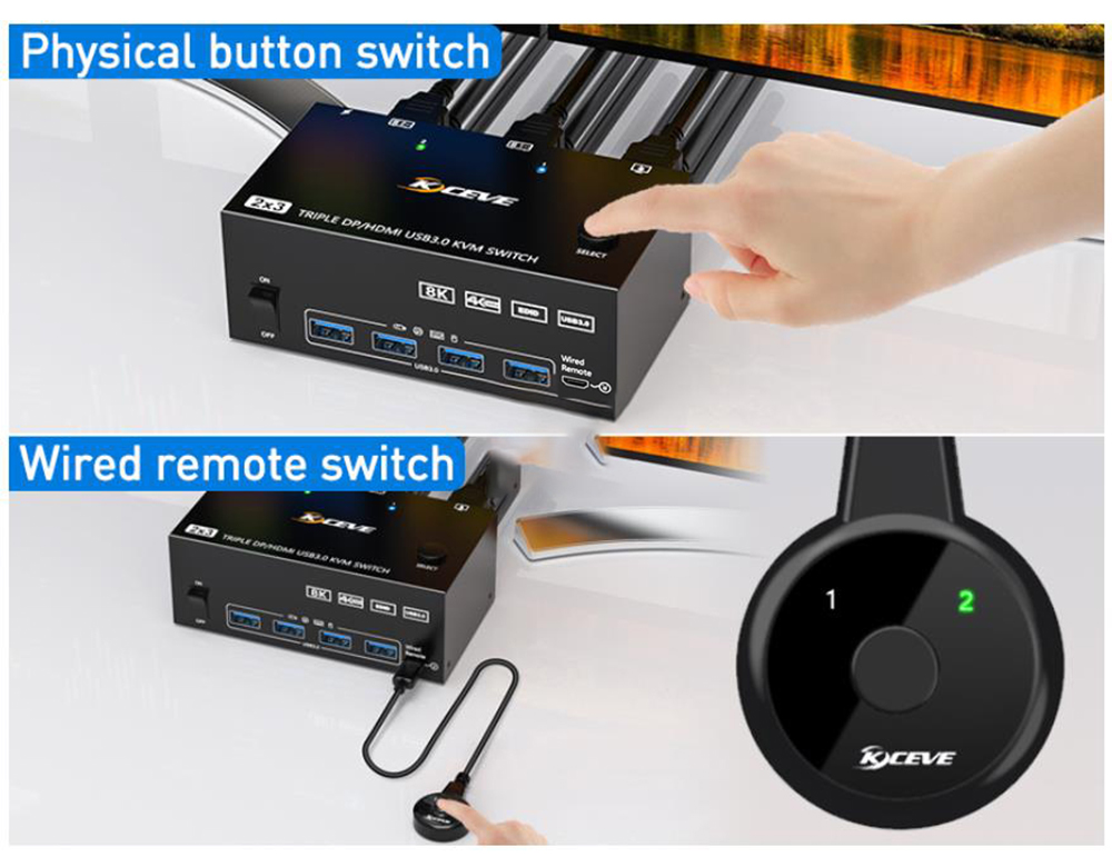 Two switching Methods and Indicator Lights