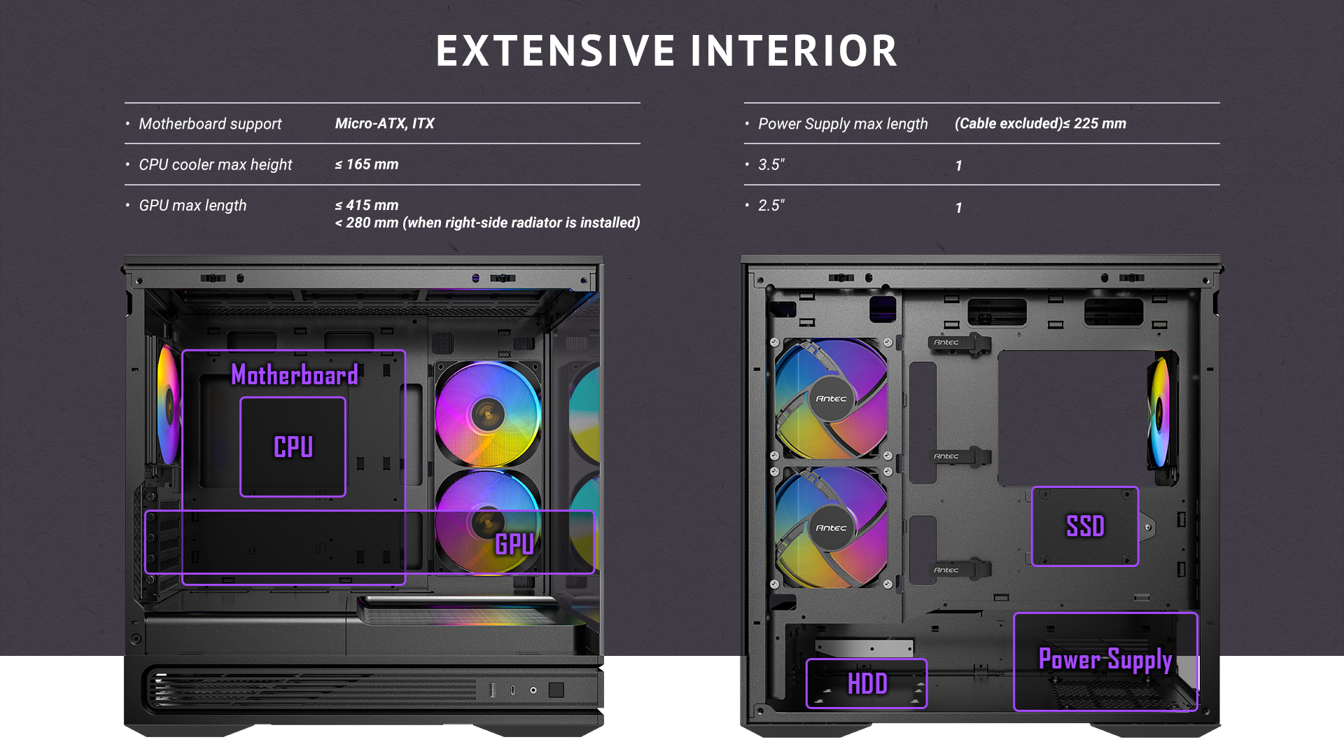 Antec C2M ARGB Compact MicroATX Case