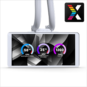 Phanteks Glacier One 360M25-LCD AIO Liquid CPU Cooler