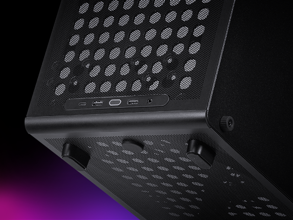Cooler Master QUBE 340 Micro-ATX Compact -Tower PC Case  - Black