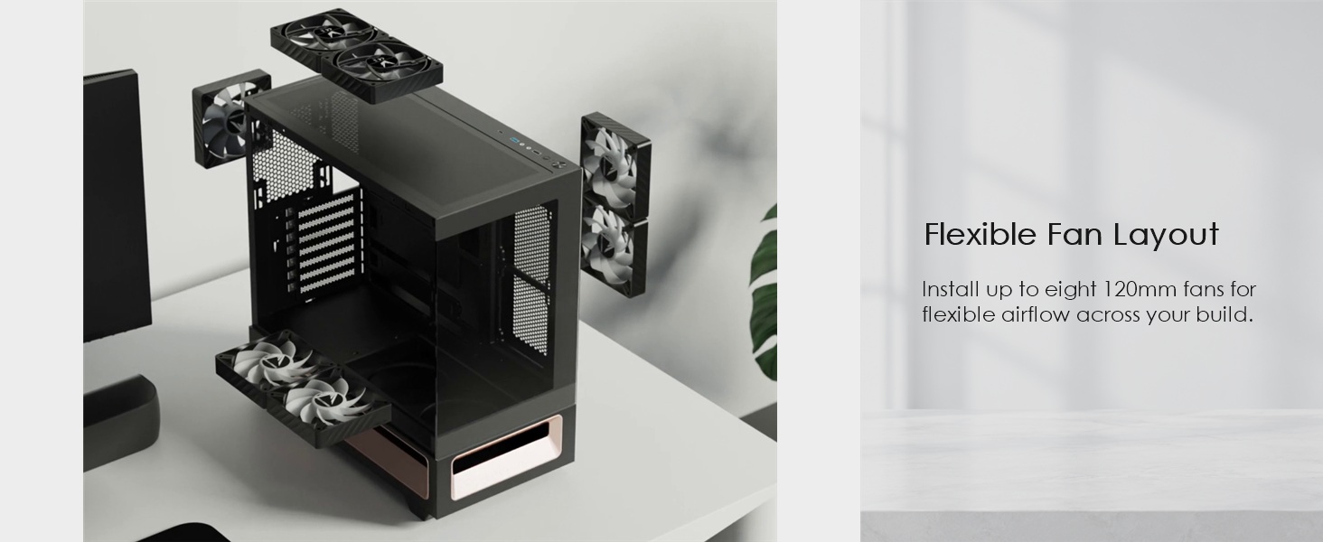 Formula V Line Crystal Z3 Plus White Mid-Tower ATX PC Case