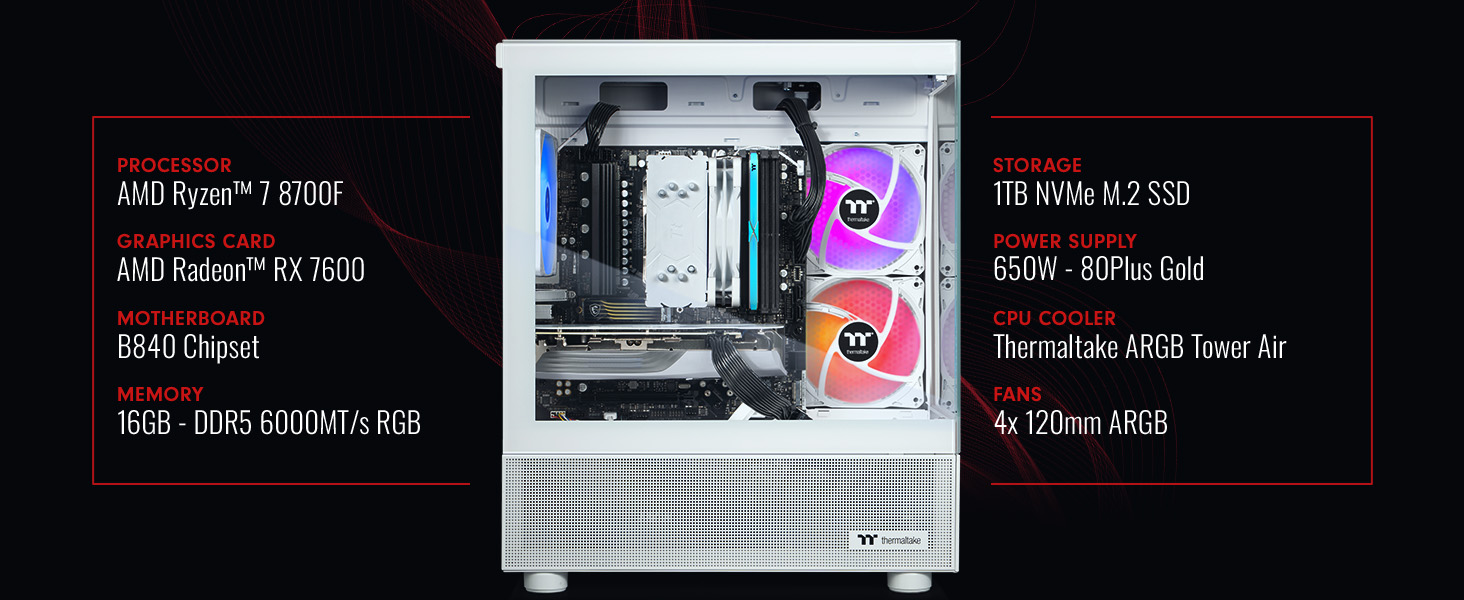 Thermaltake NE R76-V170S Gaming Desktop PC 