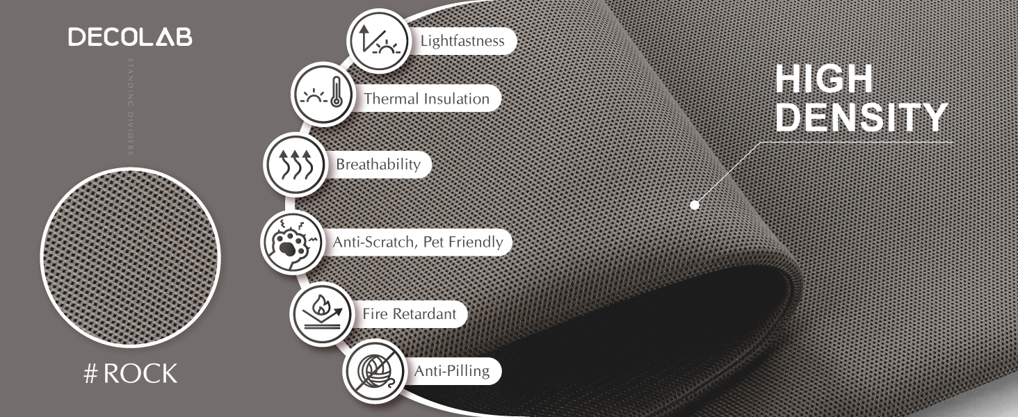 standing divider steel fabric feature