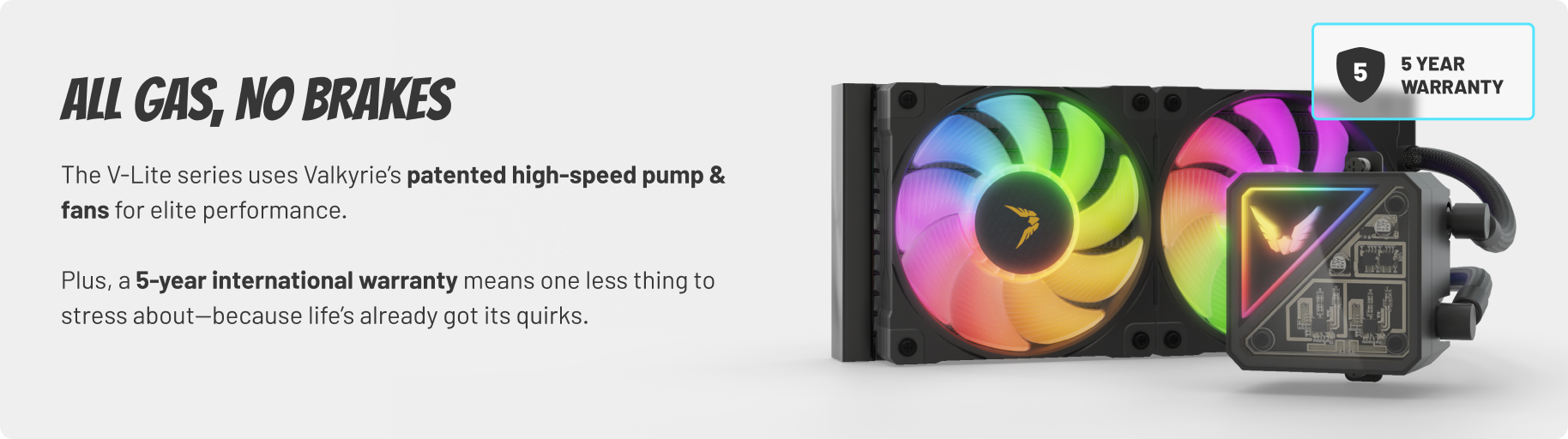 Patented high-speed pump and 5 year warranty