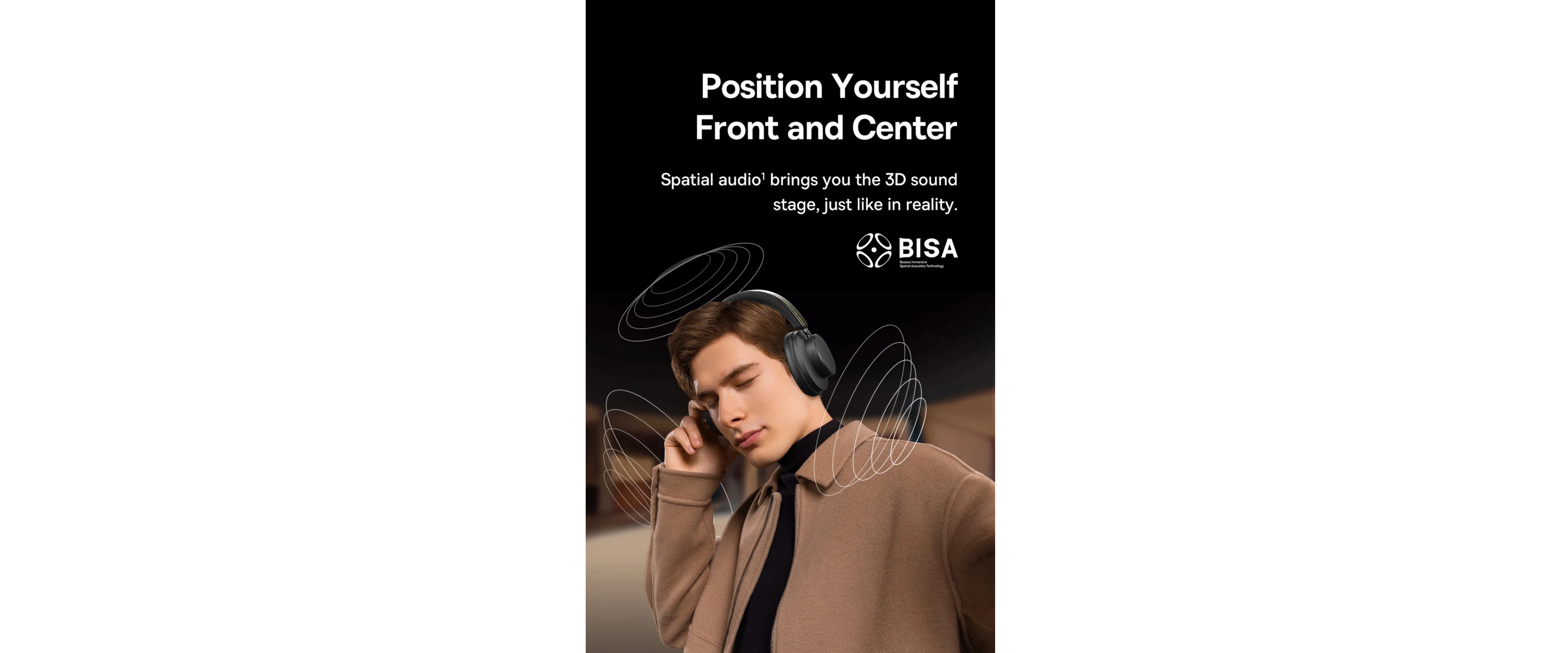 3D spatial audio, EACH over-ear headphones, immersive sound