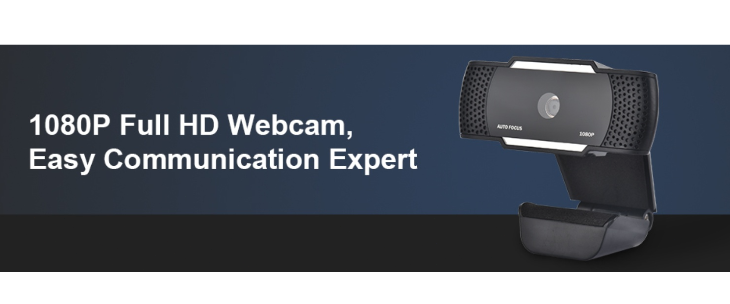 1080P Full HD Webcam, Auto Focus, Video Conference Camera