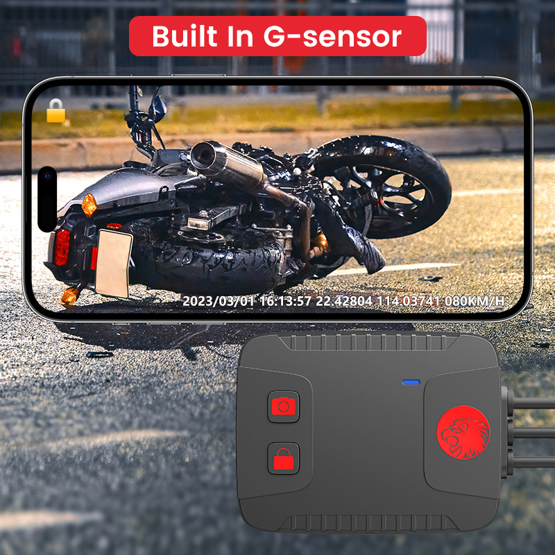 motorcycle dashcam G-Sensor