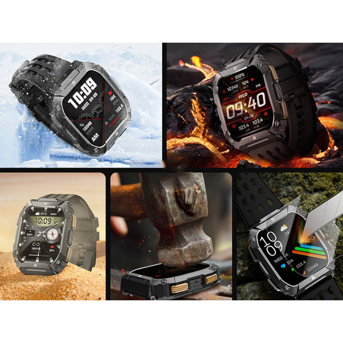 2025 Rugged Military Ultra-Tactical Smart Watch