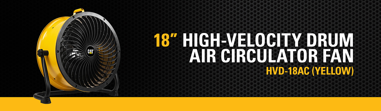 Caterpillar 18-inch High-Velocity Drum Air Circulator Fan