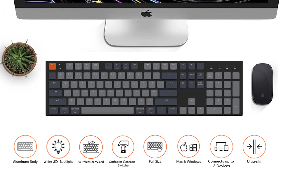 Keychron K5 Full Size Ultra-slim Wireless Mechanical Keyboard