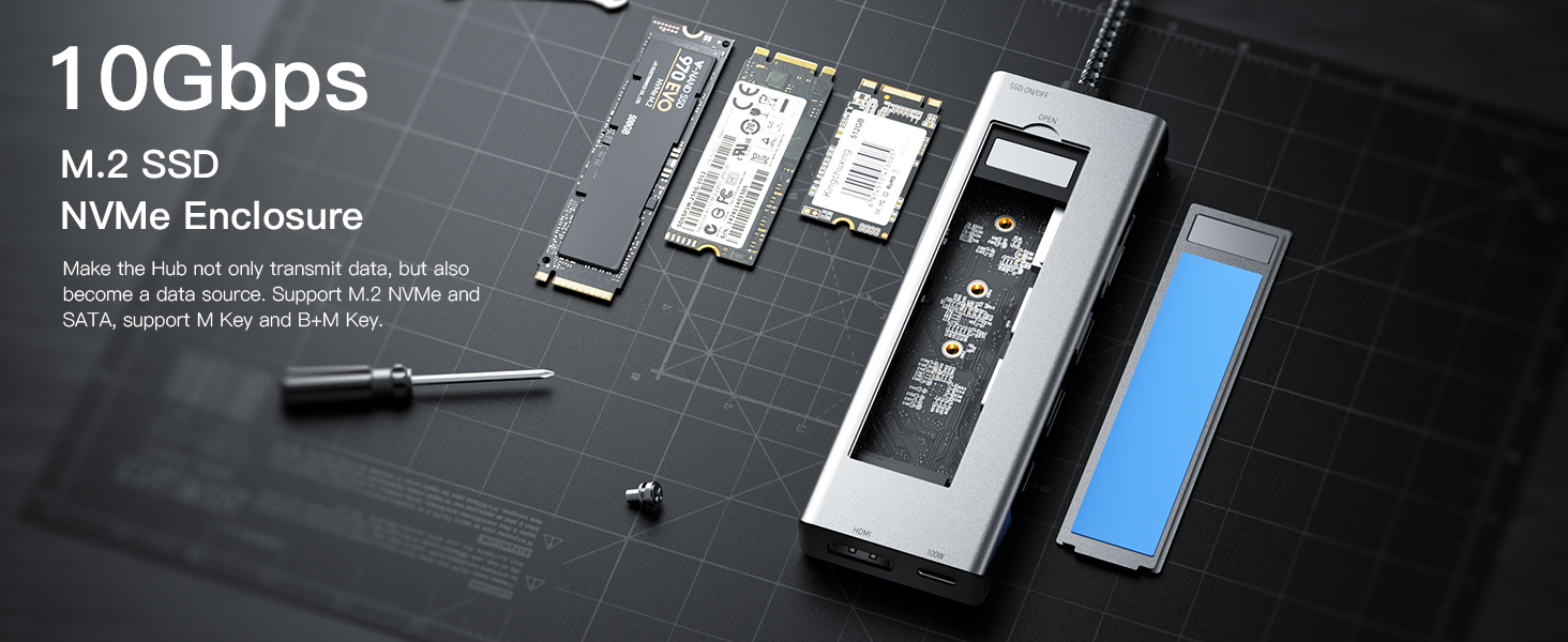 8 in 1 USB C Docking Station