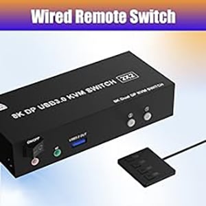 Wired Remote Control Supports wired remote switching for easy cable management, you can switch direc