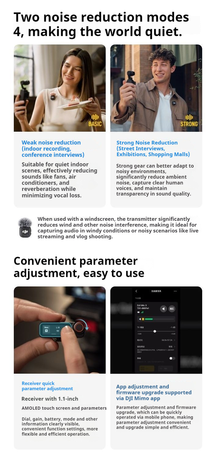 DJI Mic3 & Mic Mini Detailed Introduction