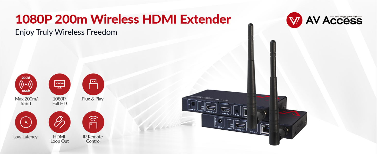 wireless, wireless hdmi extender, 4k hdmi extender