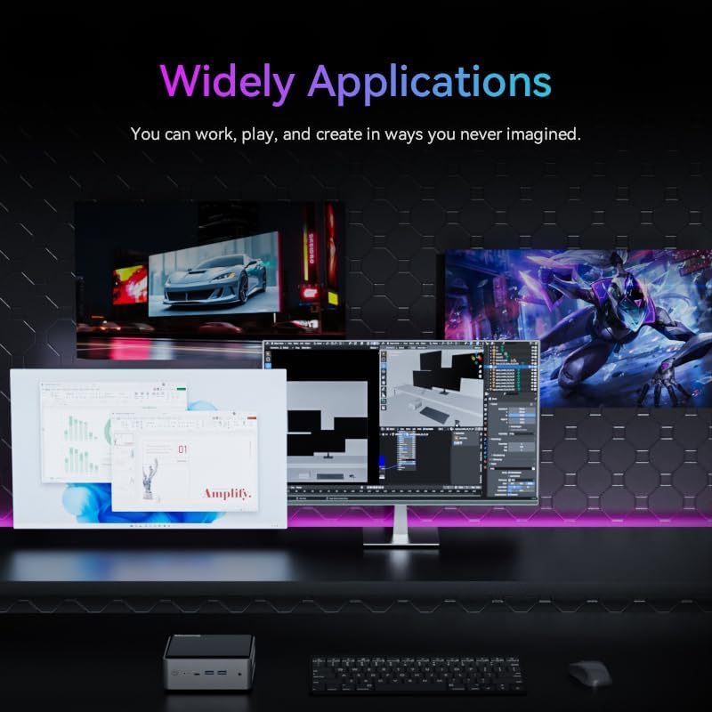 widely applicationes triple screens display