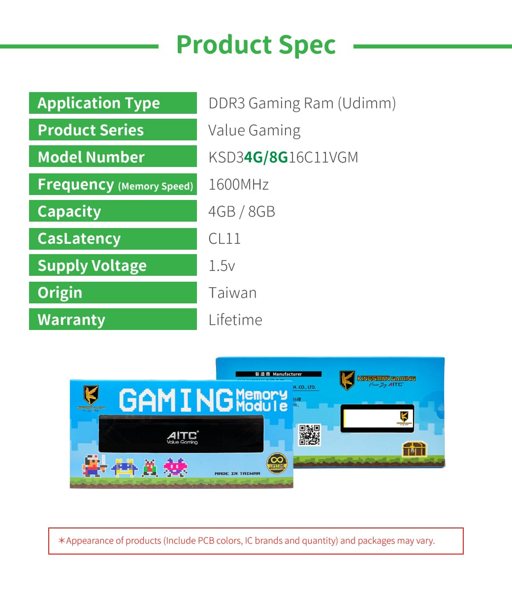 DDR3, 8GB, 1600, MEMORY, MODULE