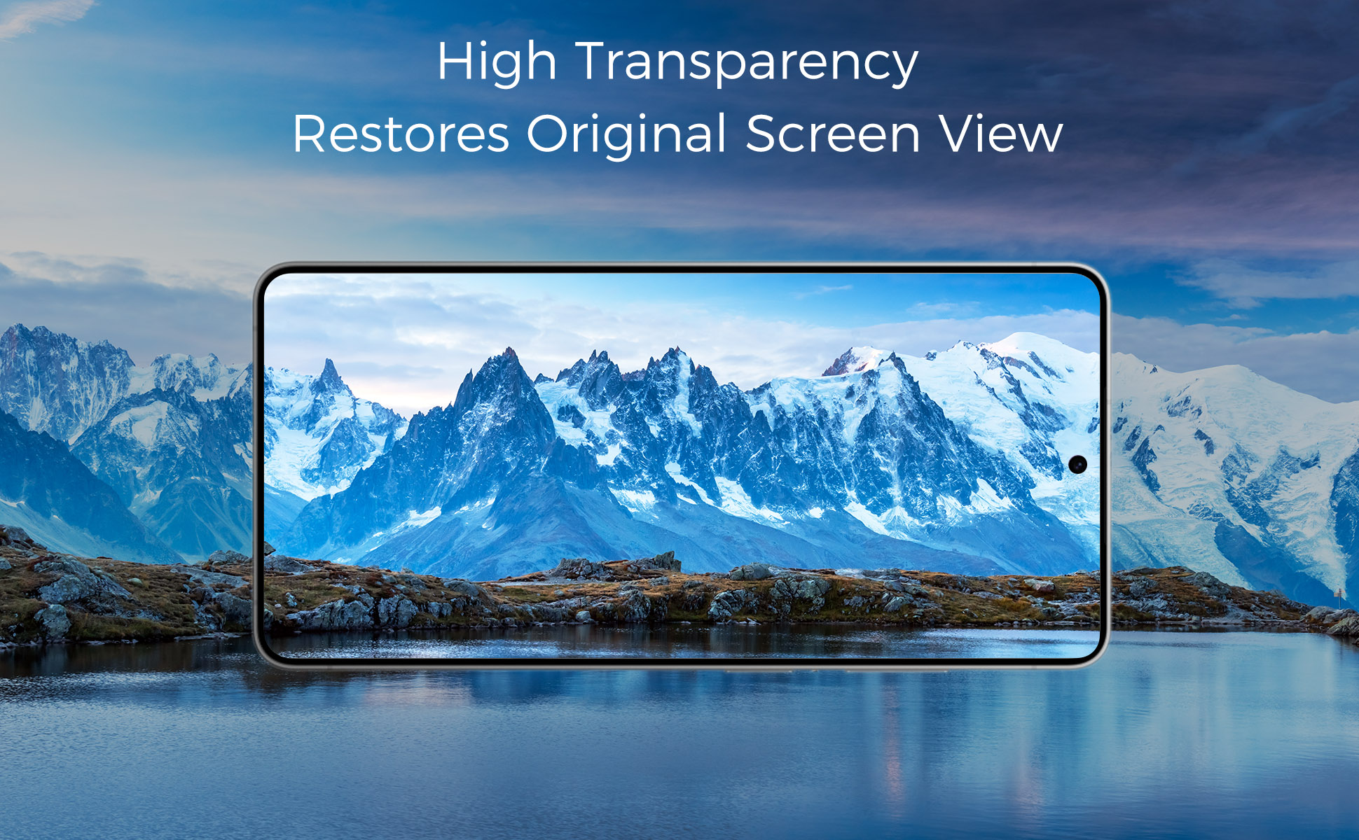 High Transparency, Restores Original Screen View