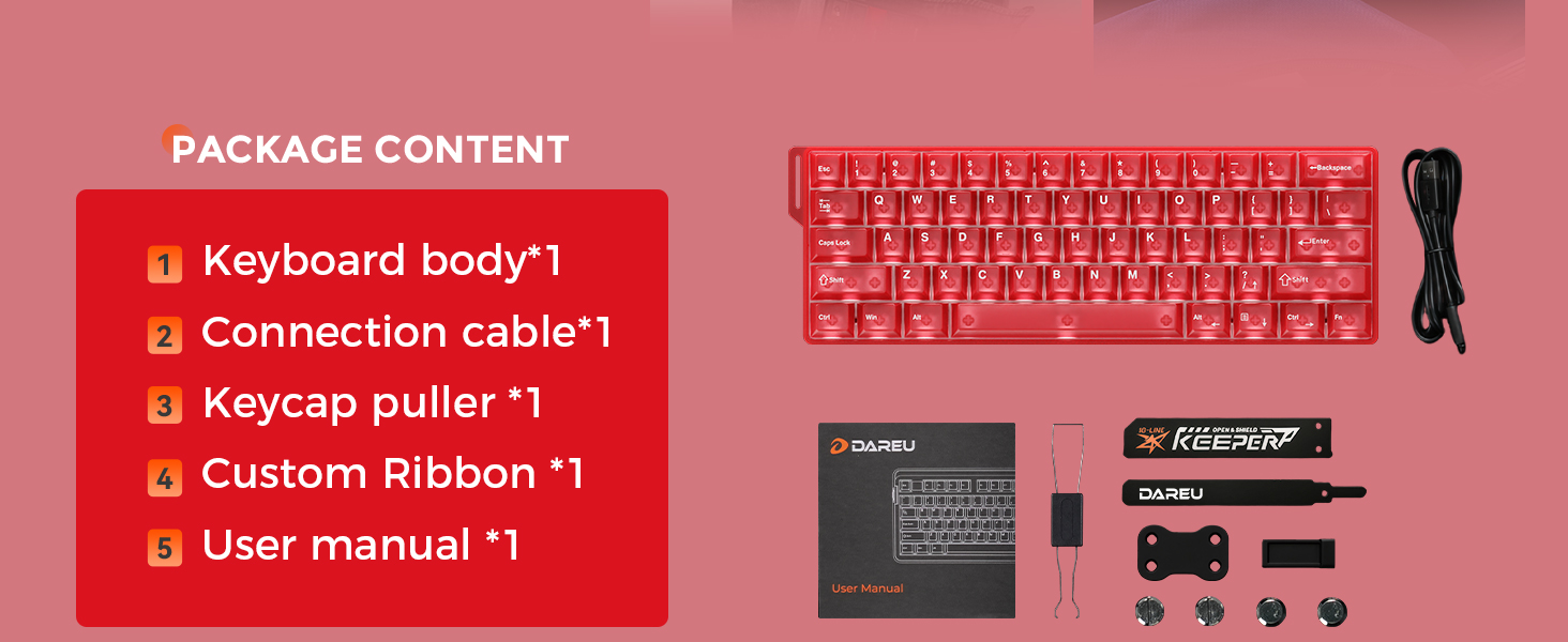 DAREU COOL60 60% Hall Effect Gaming Keyboard