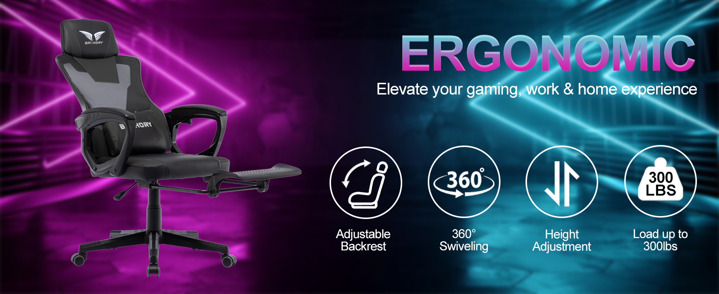 ERGONOMIC GAMING CHAIR
