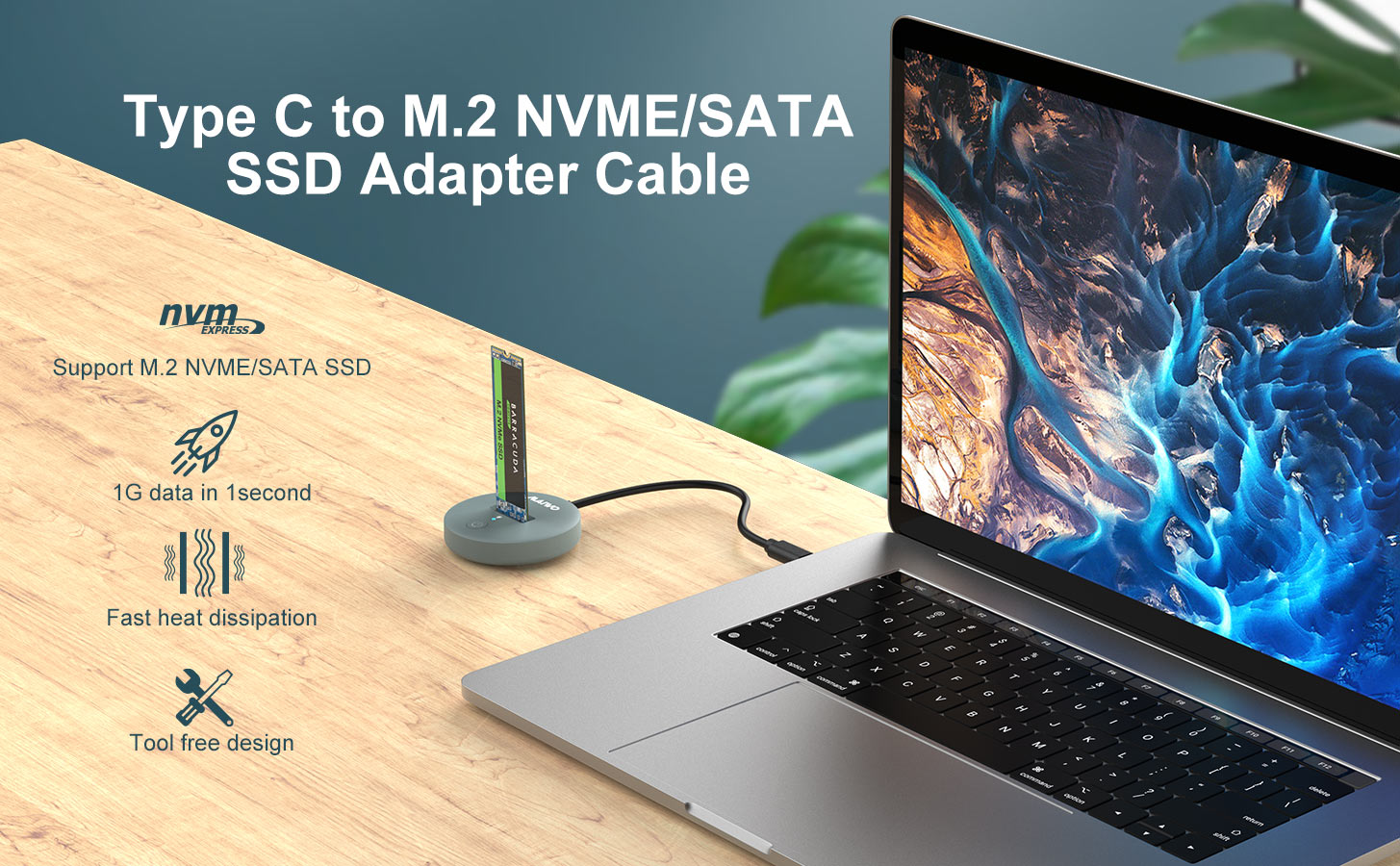 USB C TO M.2 SSD ADAPTER