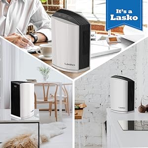Lasko LP200 Portable Home Office 3 Speed Desktop Air Purifier Machine