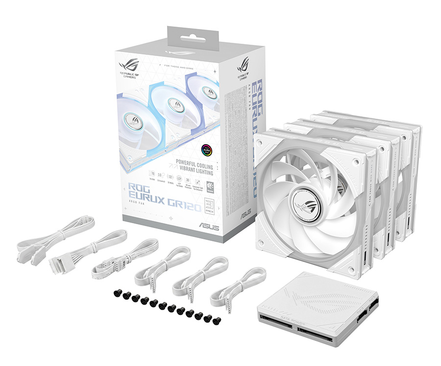 ASUS ROG Eurux GR120 ARGB Reverse Fan Triple Pack