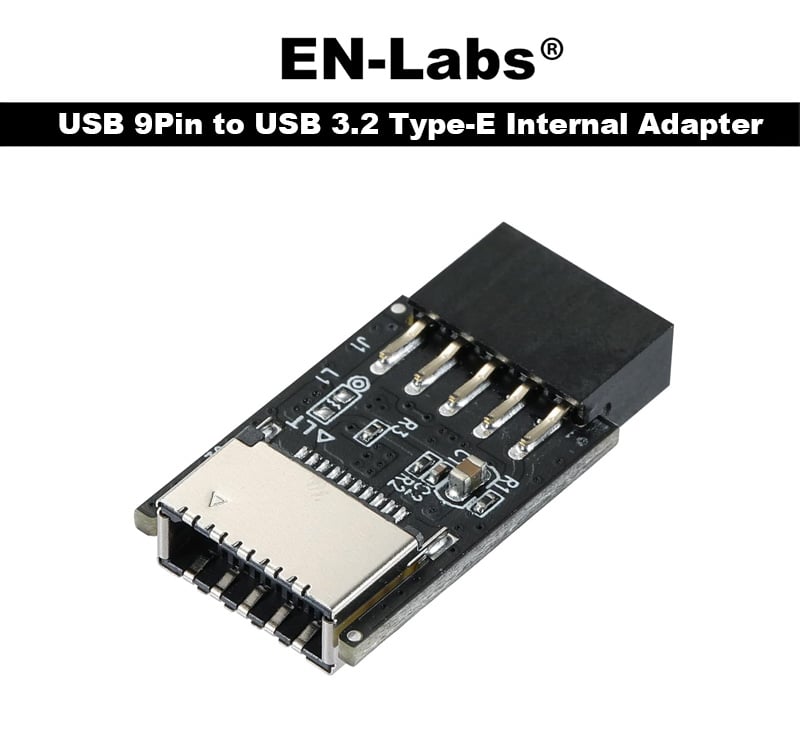 USB 9Pin to USB 3.2 Internal Header Type-E Adapter