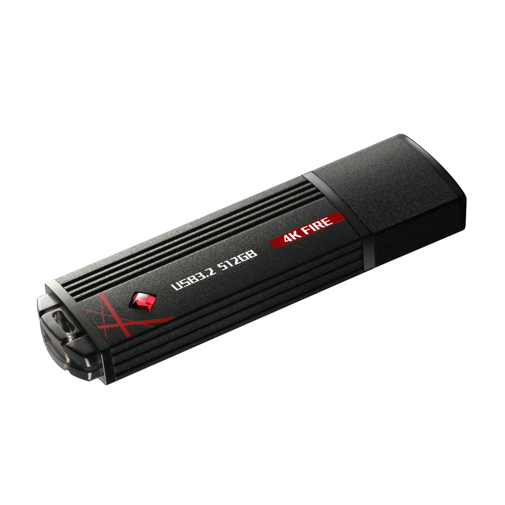 TCELL 4K Fire 128GB USB 3.2 Flash Drive 400MB/s Above,UASP Supported, high Speed Solid State Flash D