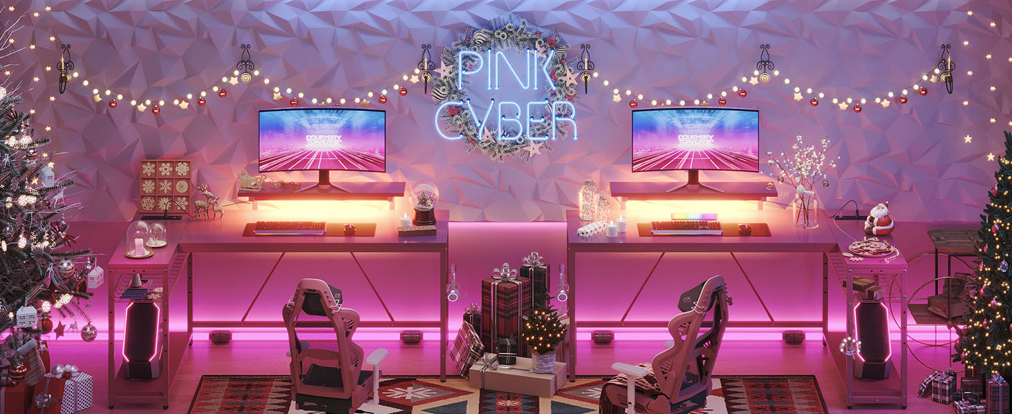 Office Table with Monitor Stand