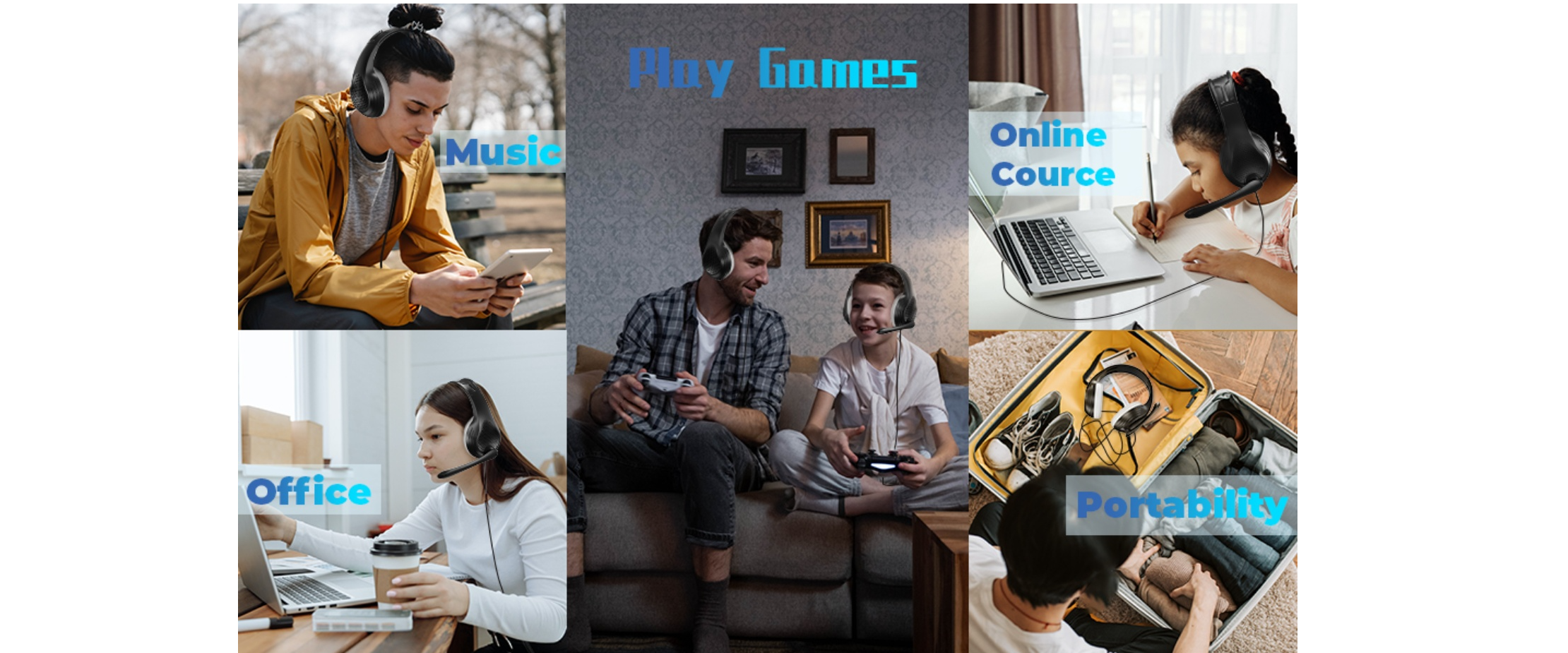 Anivia A9 headset, multi usage, gaming, online class, office call, music
