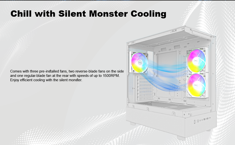 XR White Preinstalled Fans