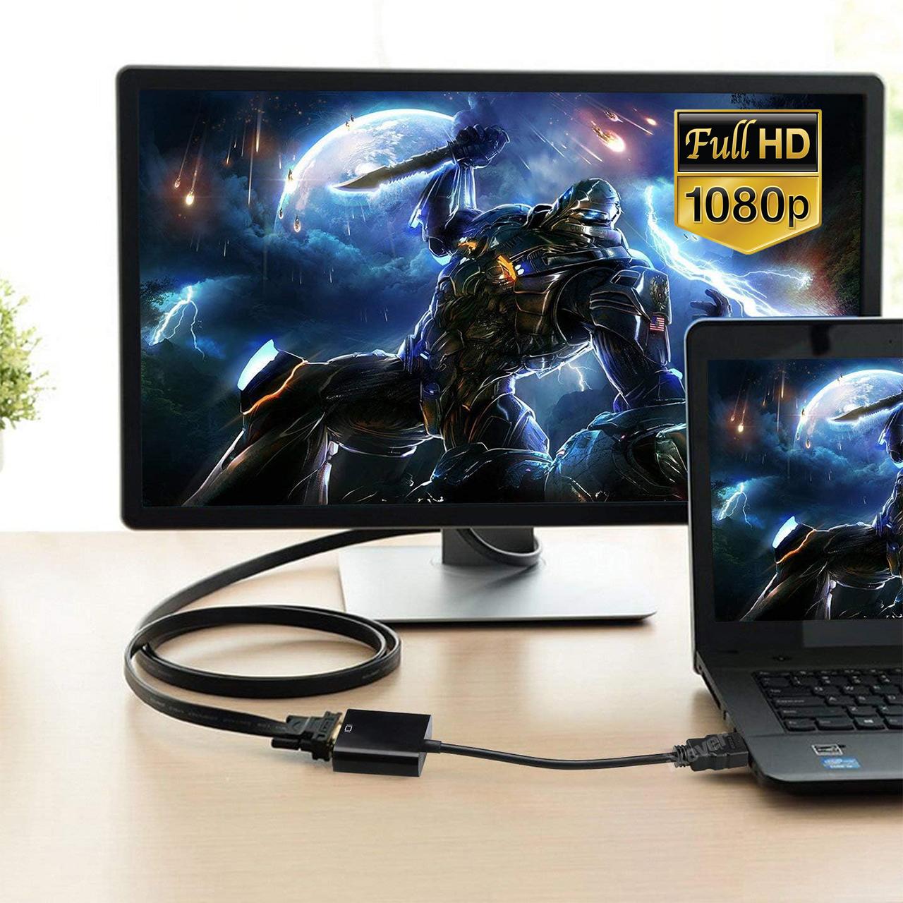 hdmi male to vga female adapter