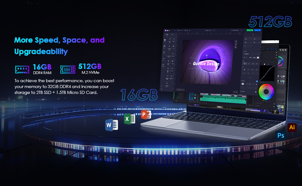 16GB RAM, 512GB SSD