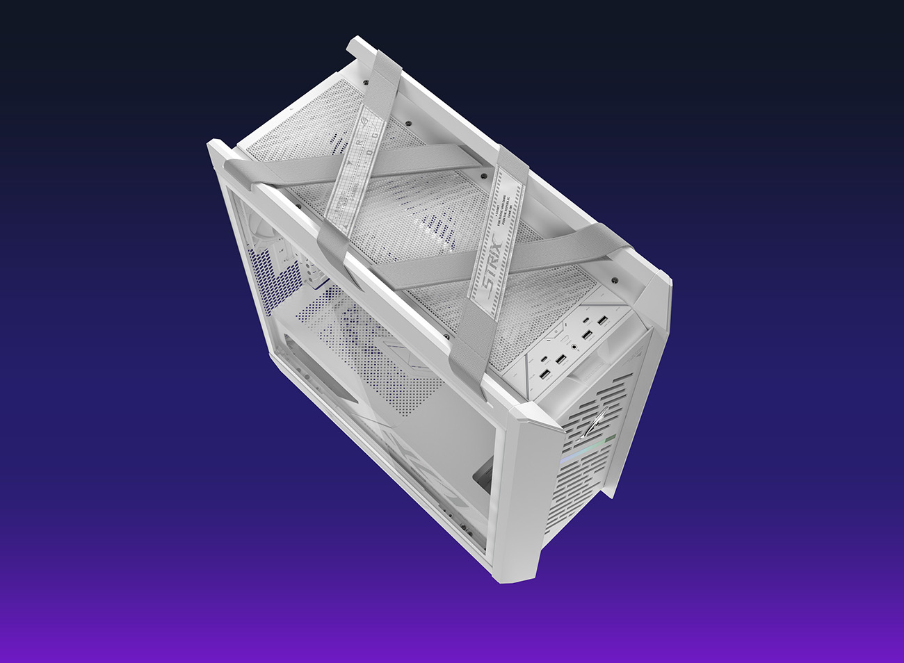 ASUS ROG Strix Helios II EATX mid-tower gaming PC - White