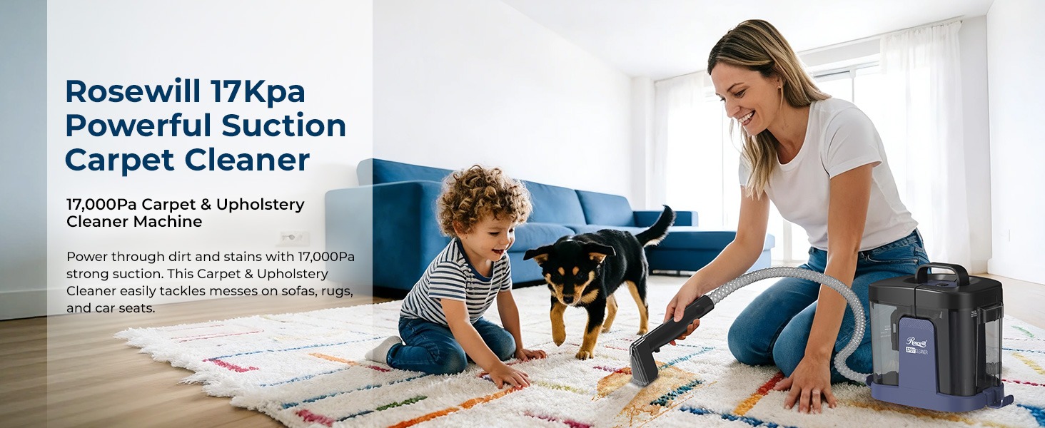 Rosewill Multi-Purpose Portable Carpet and Upholstery Spot Cleaner - Purple