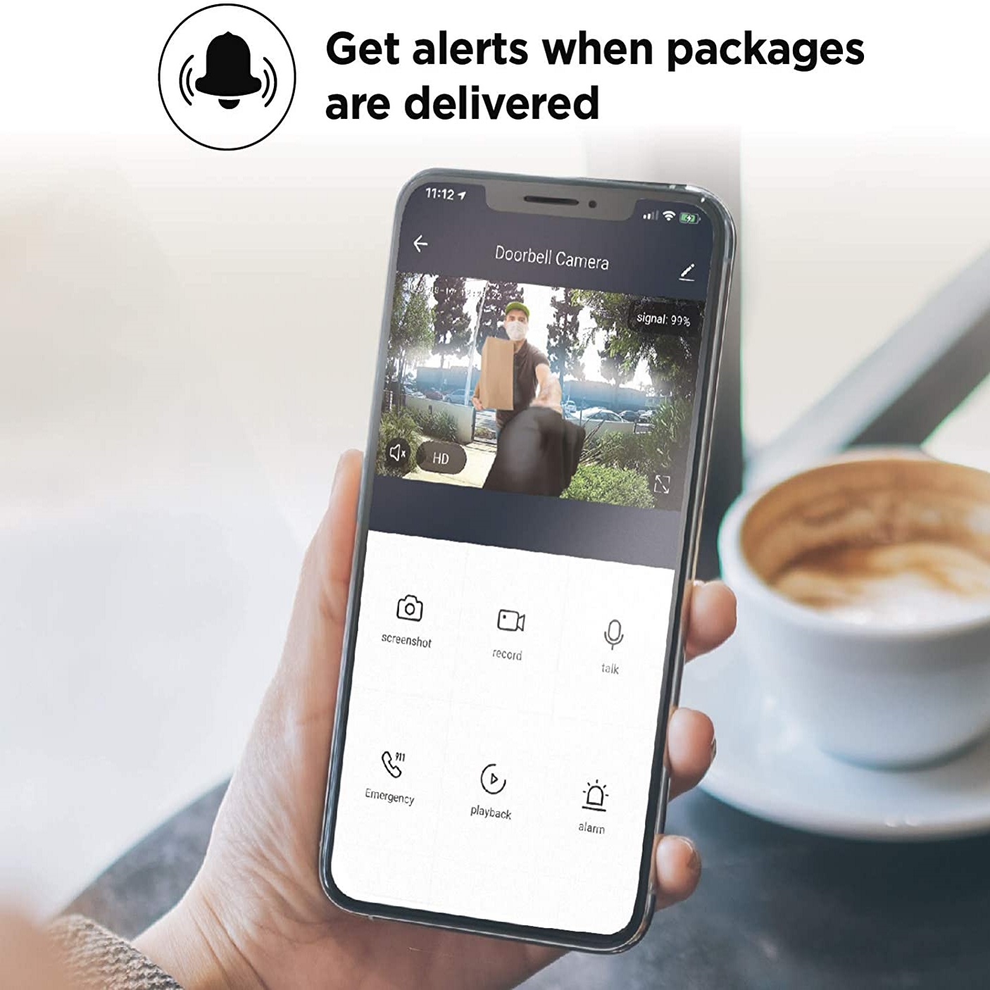 Home Zone Security Doorbell Camera Smart 2.4GHz 1080P AC 12V24V