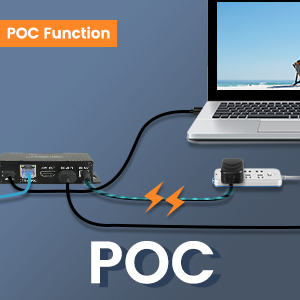 POC Function Adopt POC technology, power over cable, more simple and convenient.