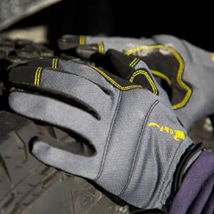 Soft and breathable The gloves shell is made of meshed fabric, making it soft and breathable, ideal