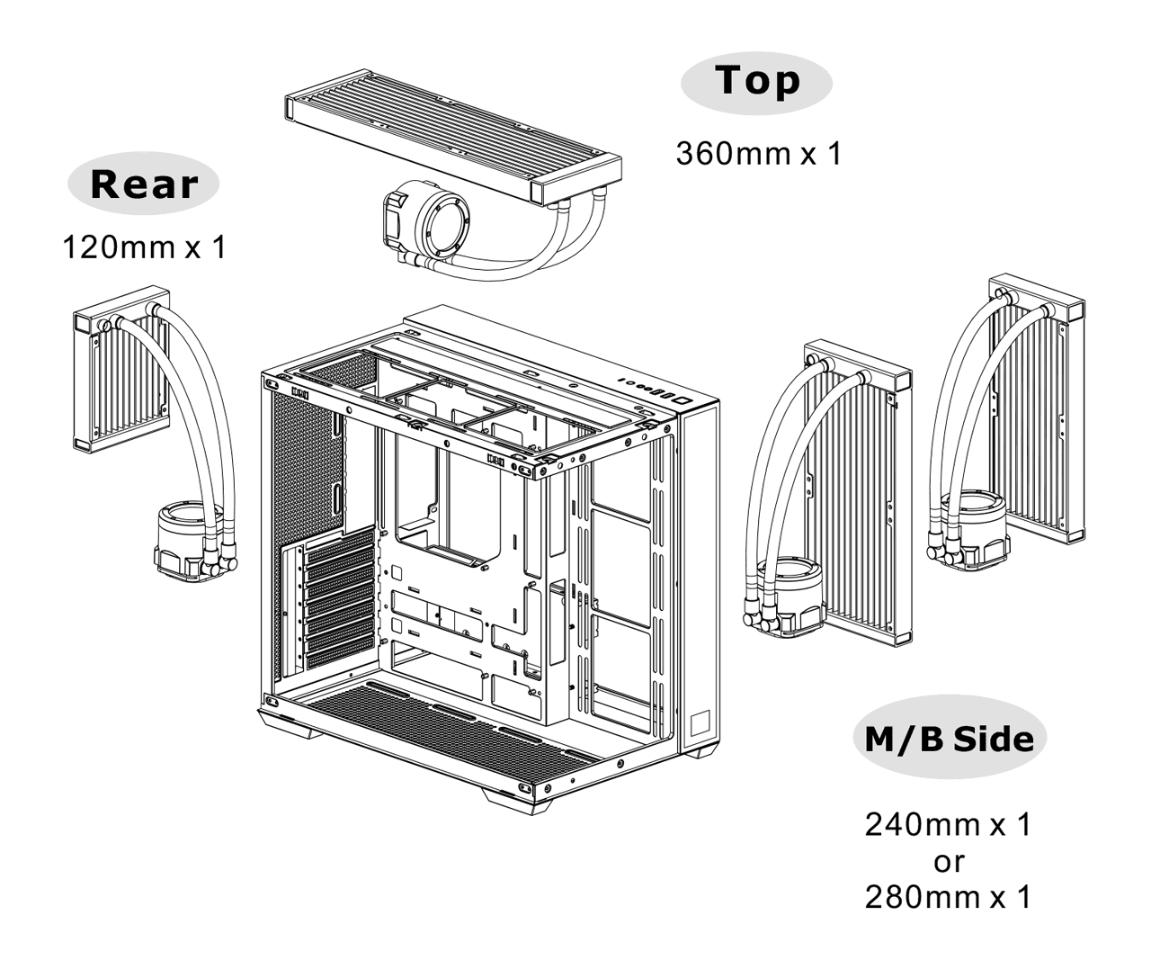 Thermaltake View 380 TG ARGB Mid Tower Chassis