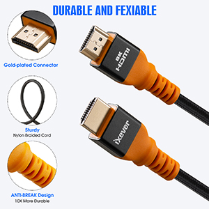 StarTech.com 6ft (2m) HDMI 2.1 Cable, Certified Ultra High Speed HDMI Cable  48Gbps, 8K 60Hz/4K 120Hz HDR10+ eARC, Ultra HD 8K HDMI Cable / Cord  w/TPE Jacket, For UHD Monitor/TV/Display