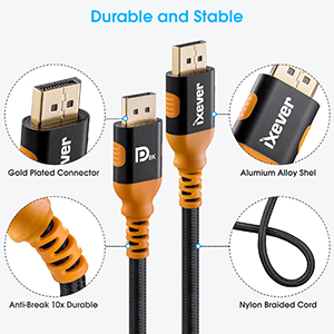 displayport to displayport cable 1.4 version 10ft