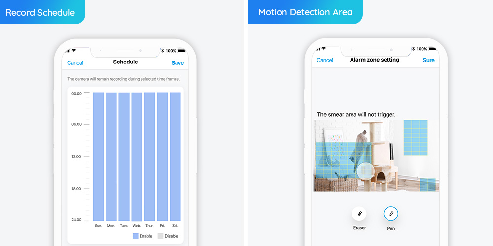 Customize Motion Detection Zones