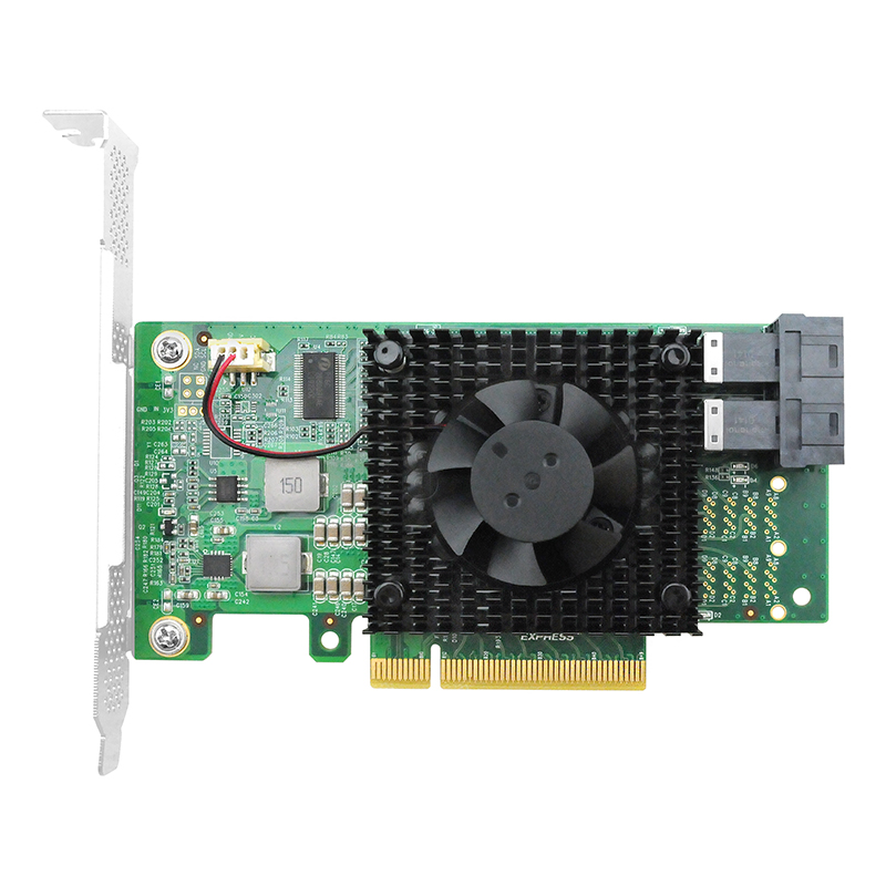 Linkreal PCI Express 3.0 x8 to 2 x U.2 (SFF-8643) NVMe SSD Adapter