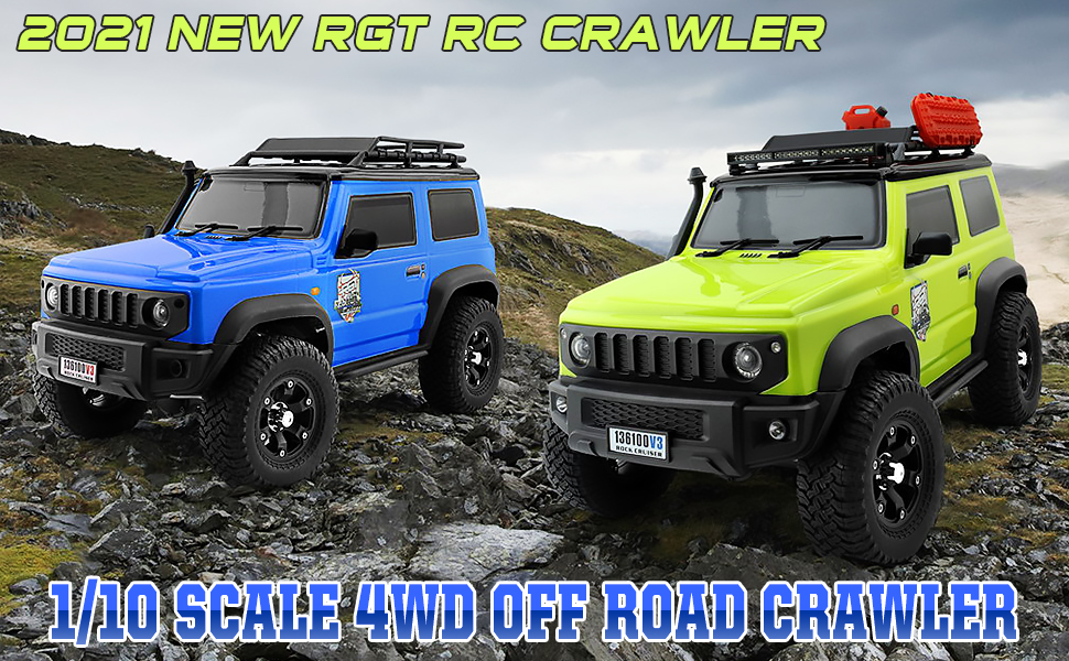 RGT RC Crawler 1:10 4WD Off-Road Truck Rock Cruiser RC 136100V3 Hobby RC  Car Toy Car 