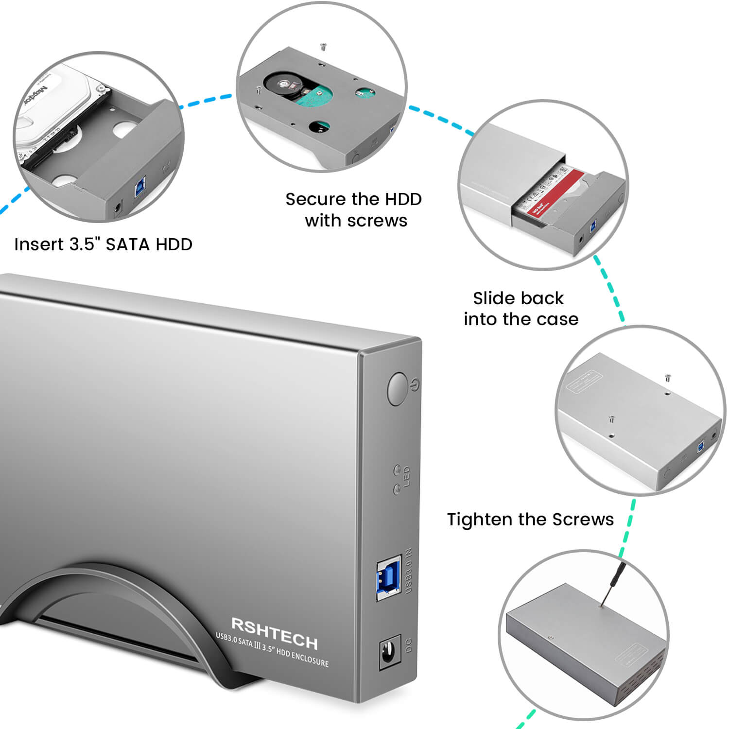 RSHTECH hard drive enclosure