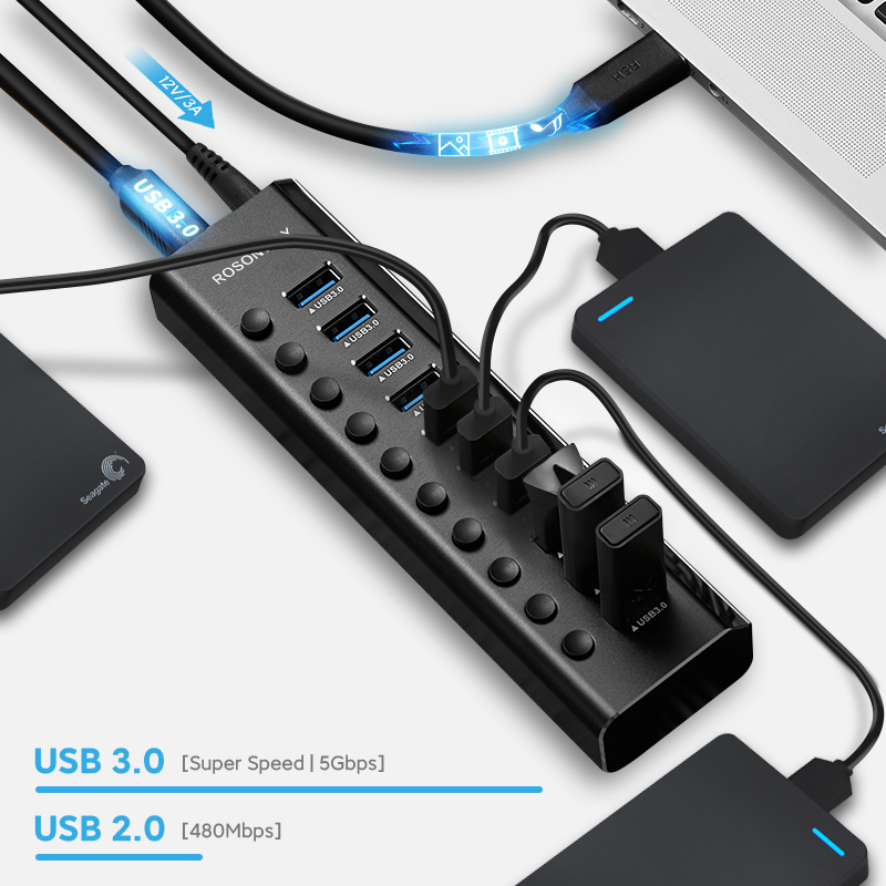 ROSONWAY USB 3.0 HUB