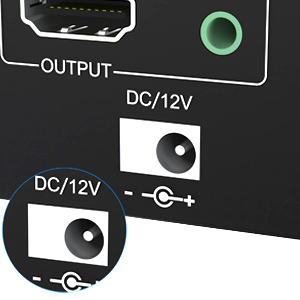 DC12V port for power supply External power supply is not required for normal USB device. DC12 power