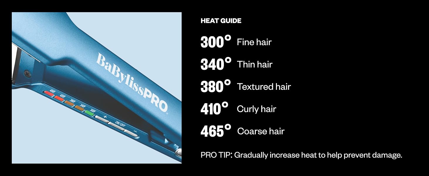 BaBylissPRO BNT4172T Nano Titanium 1-inch Digital Ultra-Thin Flat Iron